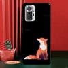 Watercolor Painting The Fox Case For Xiaomi Redmi Note 12 Pro 11 9 8 10 Pro 9S 10S 11S 12S Redmi 12C 9C 10A 10C Cover