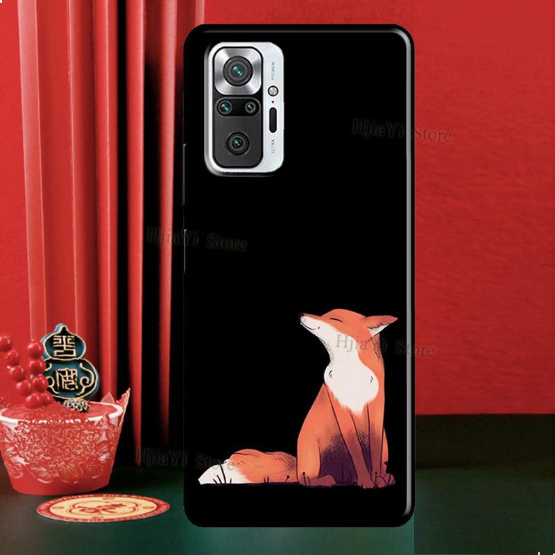 Watercolor Painting The Fox Case For Xiaomi Redmi Note 12 Pro 11 9 8 10 Pro 9S 10S 11S 12S Redmi 12C 9C 10A 10C Cover