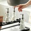Cute Rabbit Shaped Soap Dispenser Pump Bottle Resin Figurine for Bathroom Kitchen and Sink Countertop Liquid Hand Soap