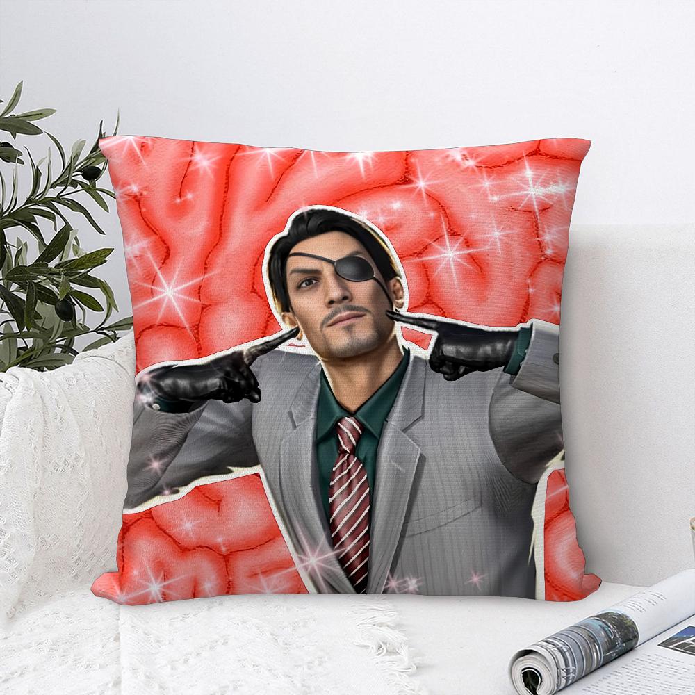 Love G-Goro Majima Y-Yakuza Pillow Case Sofa Decorative Home Double-sided Print Plush Square Throw Pillow Covers Cushion Decor