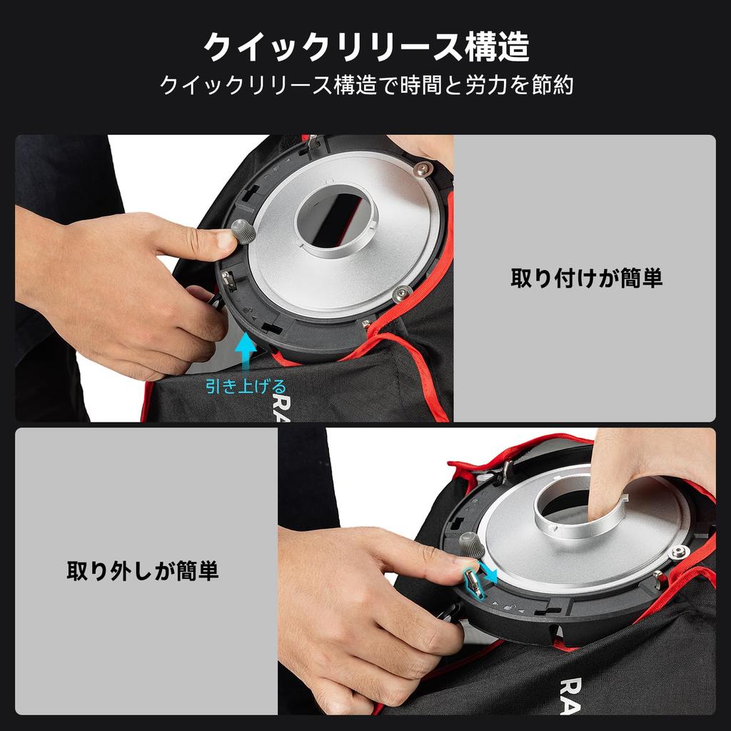 SmallRig Rectangular Softbox Quick Release Softbox with Carry Bag Compatible with SmallRig RC 60B COB LED Video Light for Portrait Photography 4683