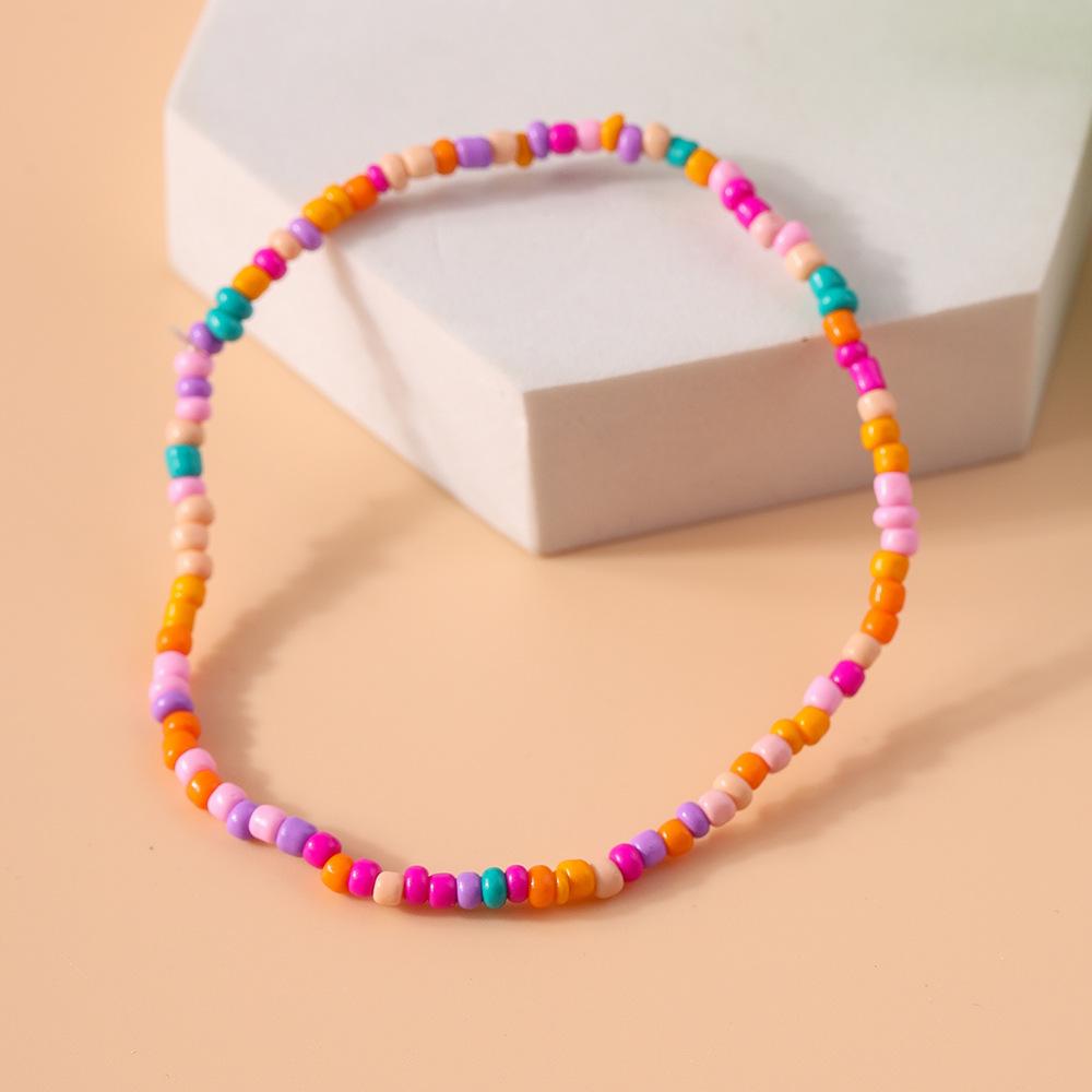 Summer Bohemian Rice Bead Anklet - Fresh European & American Beach Style