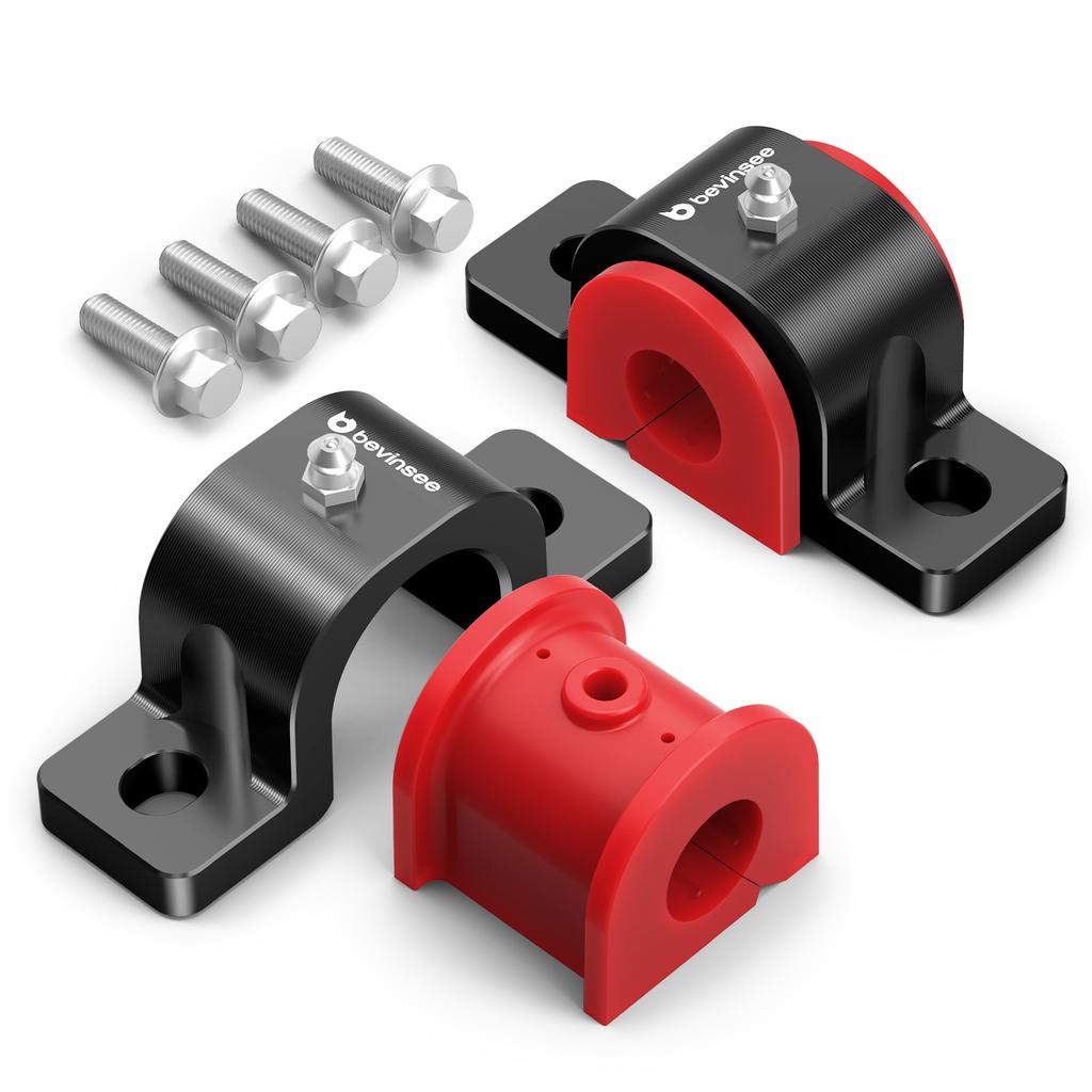 BEVINSEE Rear Suspension Stabilizer Bar Bushings Kit Aluminium & Polyurethane For Toyota 4Runner 2010-2024, FJ cruiser 2010-2014