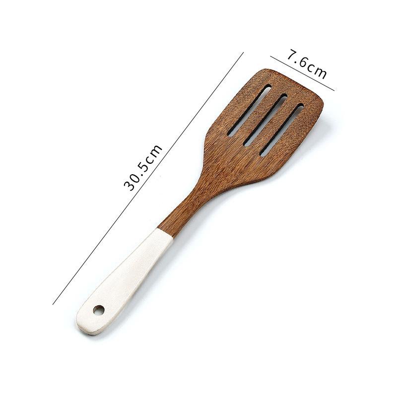 5PCS Natural Wooden Kitchen Utensils Set  Spatula Spoon Cooking Utensils Dinner Food Wok Shovel Kitchen Accessories