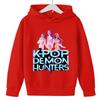 KPop Demon Girls Fashion Casual Sweatshirt Movie New Kids K-Pop Demon Hunters Hooded Tops Toddler Girl Clothes Hunters Hoodie