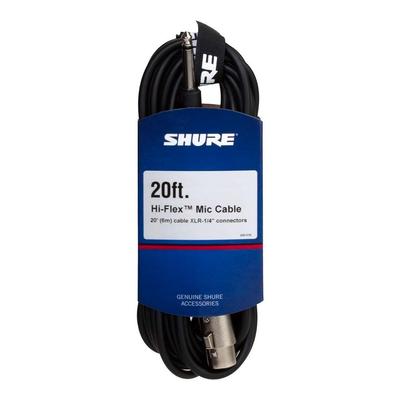 SHURE XLR Microphone Cable Chrome 6.1m C20AHZ