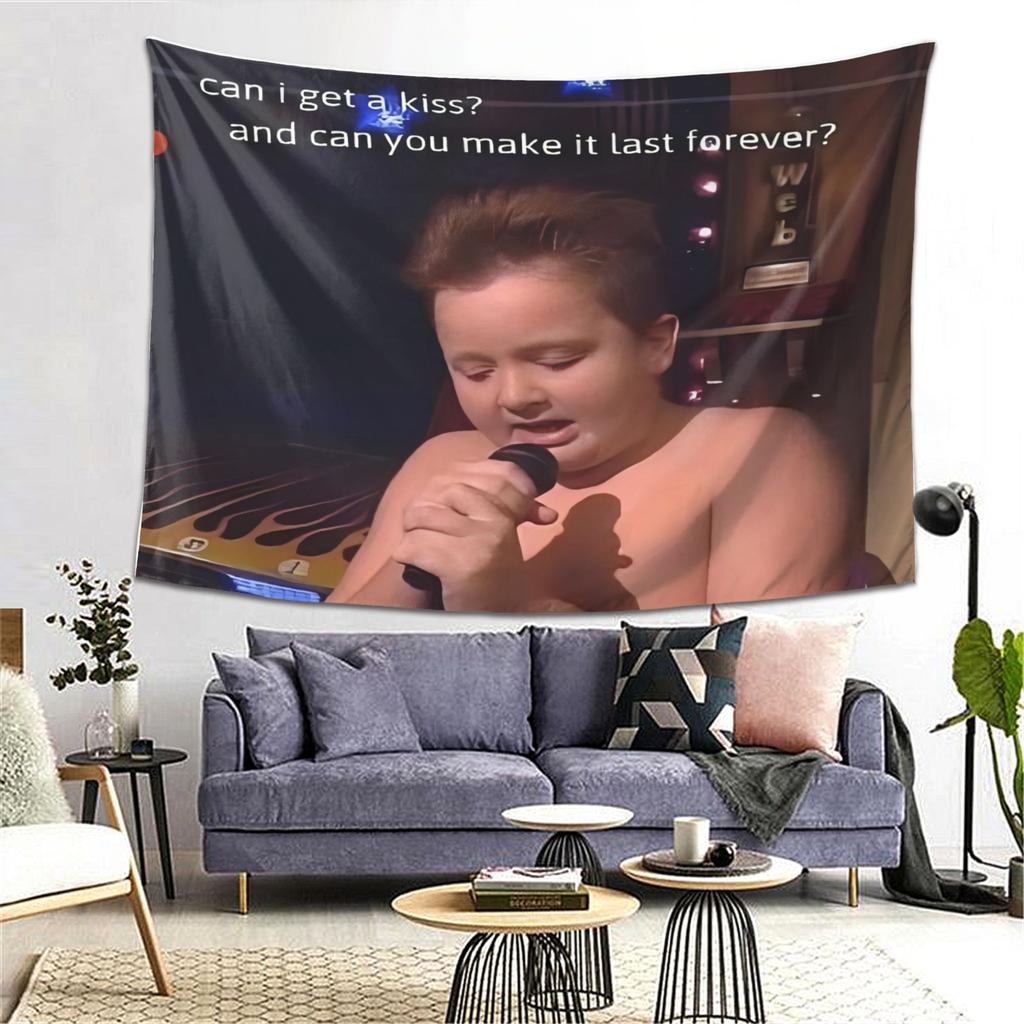 Cute childrens singer tapestry  Celebrating innocent genius with warm scenes Perfect for decorating bedrooms and living rooms
