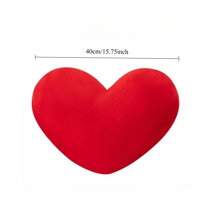 

Living Room Decor Red Heart Shaped Pillow Heart Cushion Home Living Room Sofa Decorative Pillow Soft Plush Heart Throw Pillow