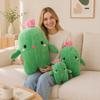 Cute Cactus Plush Toy Kawaii Plant Stuffed Doll Soft Pillow Cushion Cartoon Plushie Kids Gift Bedroom Home Decor
