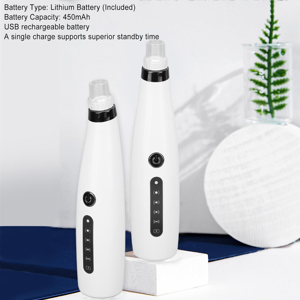 Blackhead Remover Vacuum 5 Suction Power 6 Heads Deep Cleaning Electric Facial Pore Cleaner Machine