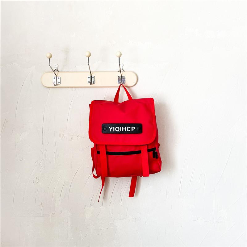 Trendy Japanese Style Children s Backpack With Fun Letter Print For School And Travel красный