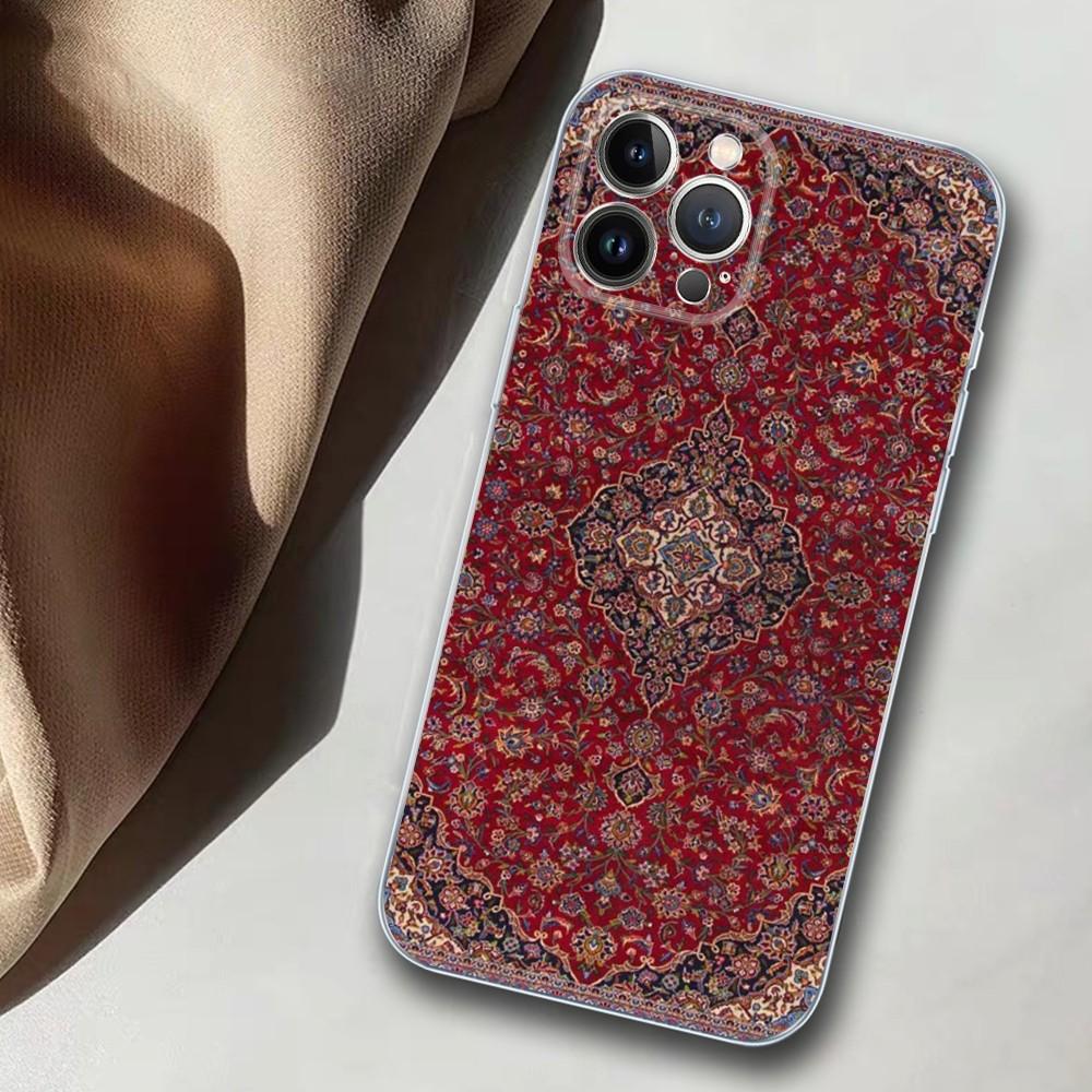 Persian Carpet Phone Case For iPhone 14 11 12 13 Mini Pro XS Max Cover 6 7 8 Plus X XR SE 2020 Funda Shell