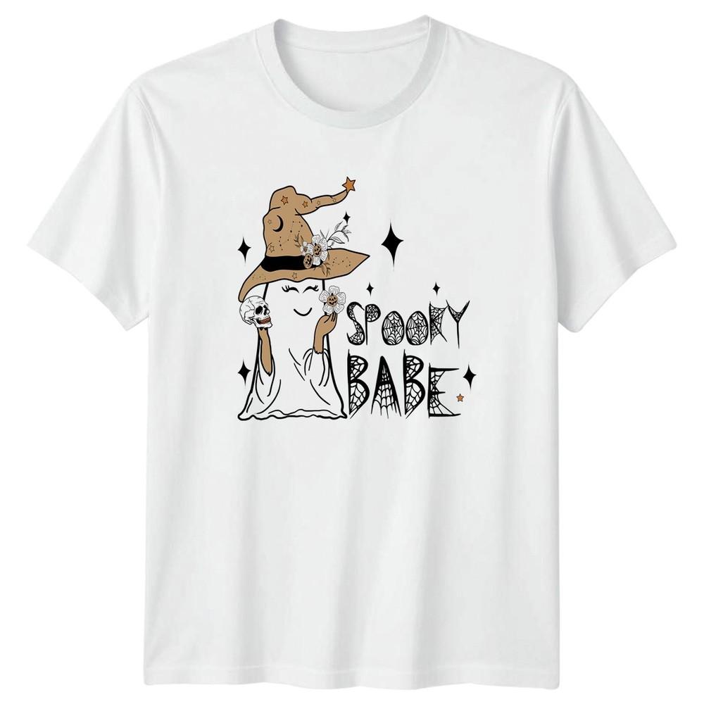 Spooky Babe Unisexs TShirt Cute Ghost Halloween Halloween Gift For Her S