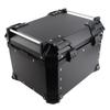 Universal Black 45L Motorcycle Adventure Aluminum Top Case Tail Box Luggage
