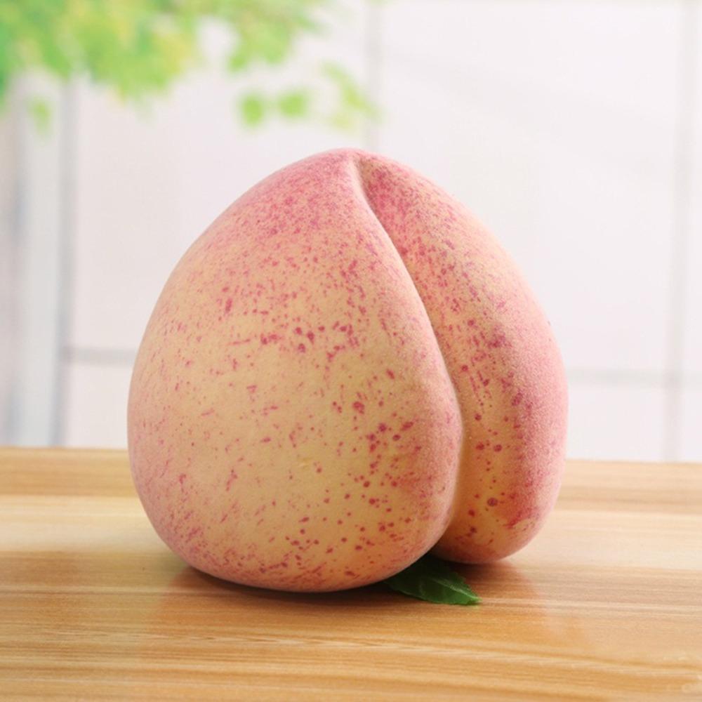 10pcs Realistic Fake Peach Fruit Handicrafts Simulation Peach Model Faux Fruit Ornament  Home Decor