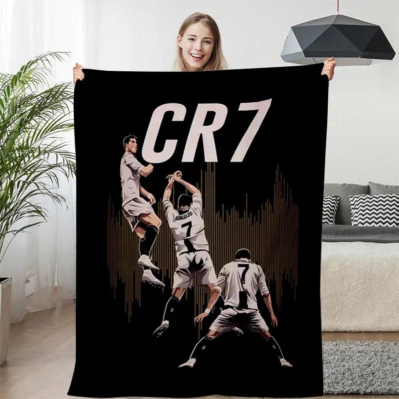 Fleece Blanket Sofa Winter Warm C-Cristiano Ronaldo Knee Bed Camping Flannel Fluffy Soft Blankets King Size Microfiber Bedding
