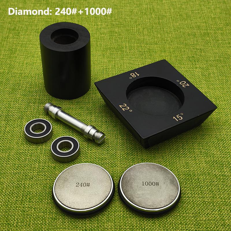 4 Angles Rolling Knife Sharpener Kit For Straight Edge Roller Knife Sharpening With Industry Diamonds Whetstone Chef Knife Set