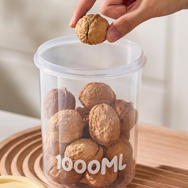 1Pcs Transparent Plastic Spice Jars With Plastic Cartoon Lid Airtight Spice Containers Empty Seasoning Jars For Spice Salt Sugar