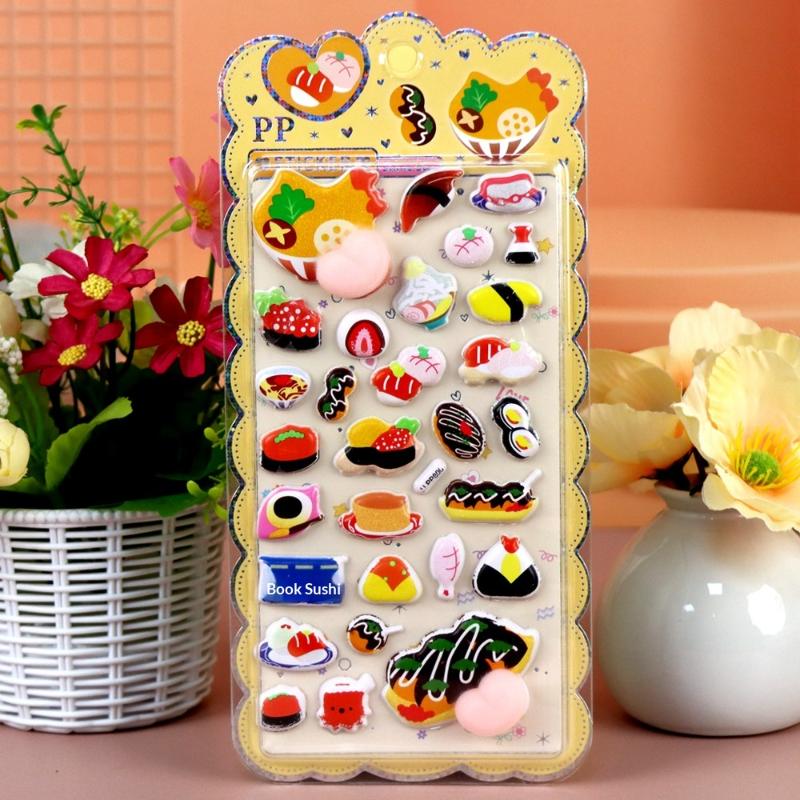 New Cartoon Animal Soft Puffy Butt 3D Stickers DIY Laptop Scrapbook Phone Case Decoration Decals Decompression Gifts
