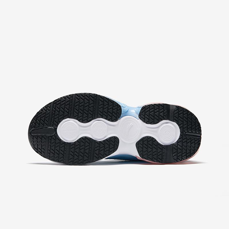 Anta Kids Energy Ring 10.0 Comfortable Rebound Lightweight Shock Absorption Low Top Running Shoes Kids Running Shoes White Black Blue 322445504N-1