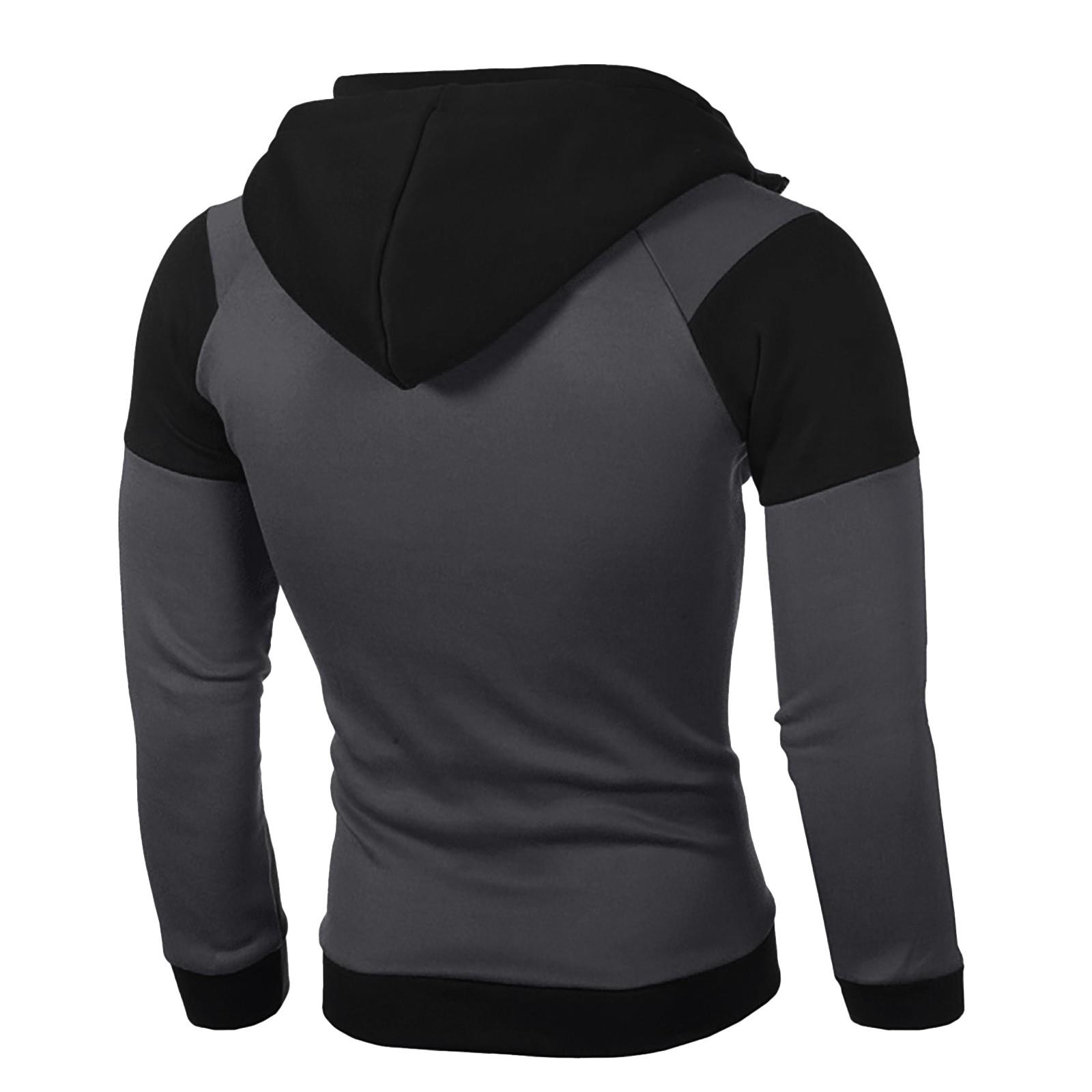 Мужская толстовка с капюшоном в стиле ретро с длинным рукавом — фото 3