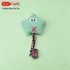 Sound-Making Plush Dog Toy - Durable Teething Rope Doll for Medium and Small Dogs