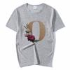 Summer A To Z 26 Alphabet Print Tshirt Cartoon Tees Women Streetwear Funny Casual T