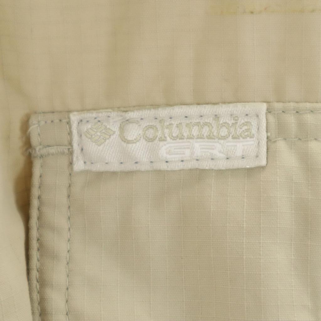 Columbia Long Sleeve Work Shirt M Beige Outdoors Men's Used