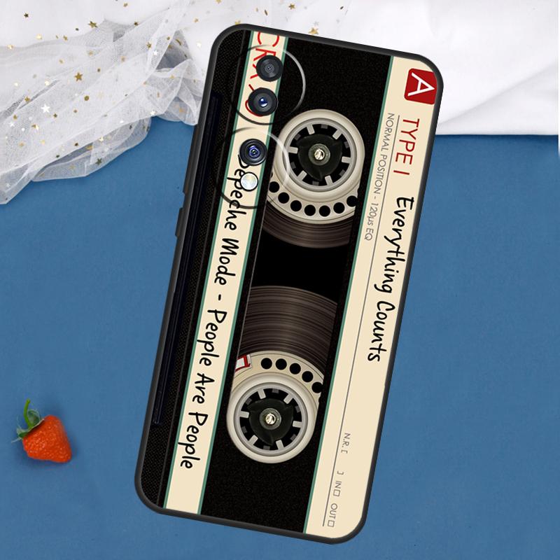 

Vintage Cassette Tape Retro Case For Honor Magic 7 5 6 Pro Honor 200 400 50 70 90 Lite X8 X9 X8a X8b X9a X9b X9c Cover Honor Magic6 Lite