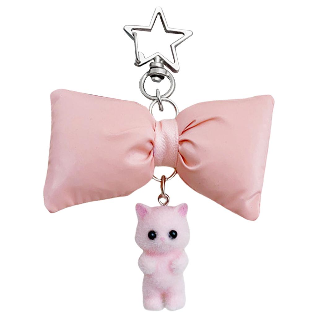 Elegantní klíčenka s motýlkem, klíčenka s mašlí, kočka s motýlkem, motýlek, odnímatelná šňůrka na telefon, ozdoba pro módní ženy