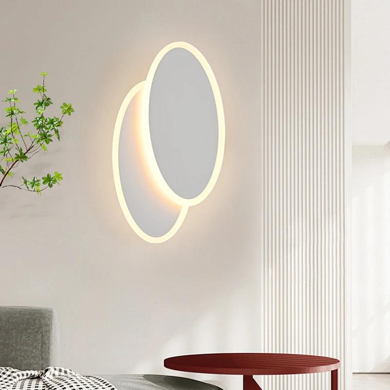 Minimalist LED Wall Source Lamp Interior 85-265V Lighting Background Bedroom Living Room Home Decoration Lamps Modern Wall Light