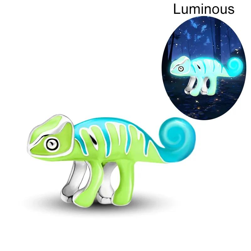 Copper Green Lizard Dachshund Luminous Feline Charms Bead Fit Diy Bracelet Bangle Making Gift Item Of High Quality Jewelry Item
