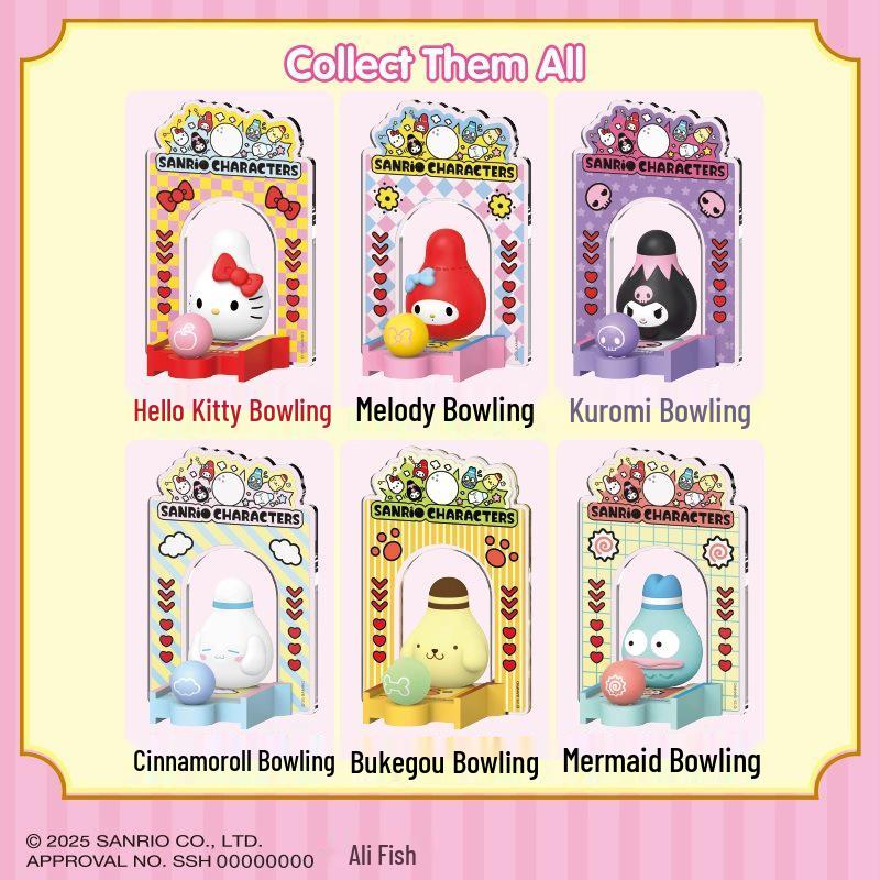 Sanrio Family Bowling Club Blind Bag Toy Figure and Desktop Ornament