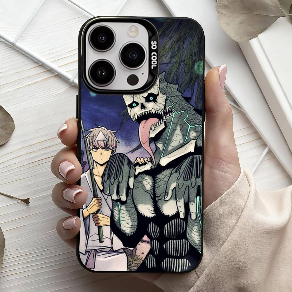 K-Kaiju N-No-8 Phone Case For iPhone17,16,15,14,13,12,11 Plus,Pro Max Black Candy silver phone case