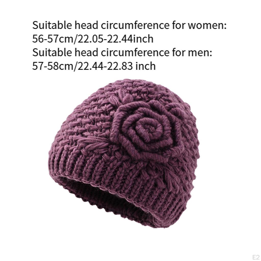 Autumn Winter Knit Beanie Hat Knitted for Travel Backpacking Hiking Outdoor