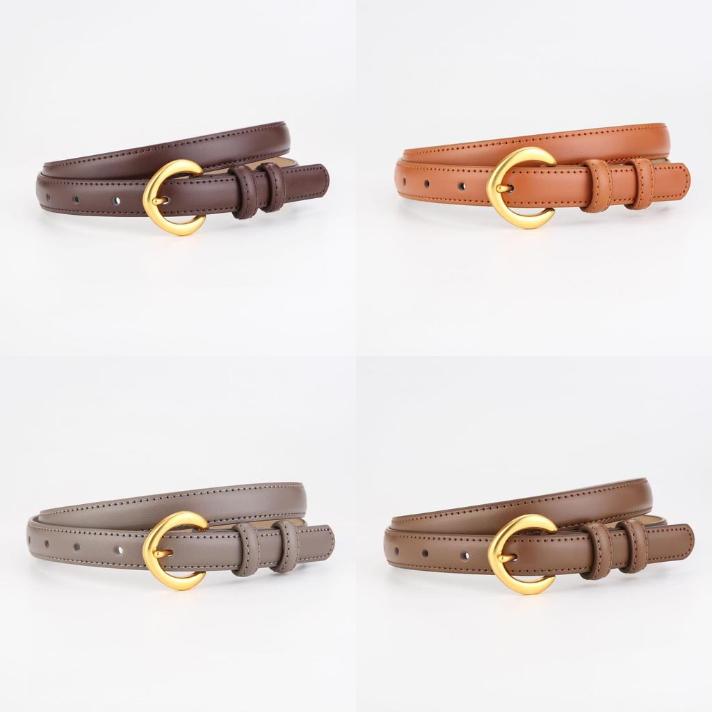 Leather Men Women Fashion Belt With Alloy Buckle And Letter Details For Casual Dress
