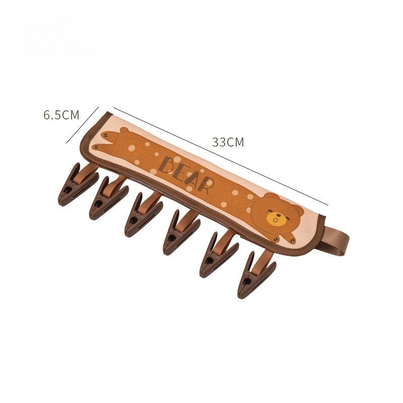 Portable Hangers Go Out To Dry Clothes Travel Hotel Underwear Socks Clips Folding Drying Racks