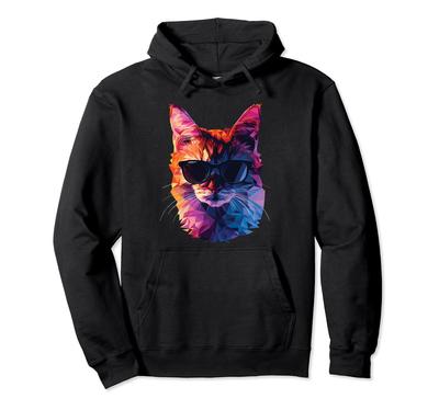 Cat Dad Mom Cool Sunglasses Japanese Bobtail Hoodie -