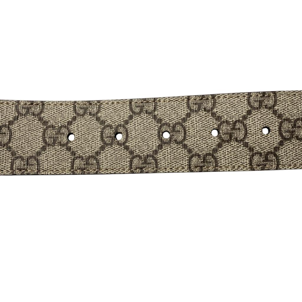 Used GUCCIbelt Pink beige/Brown Leather Women