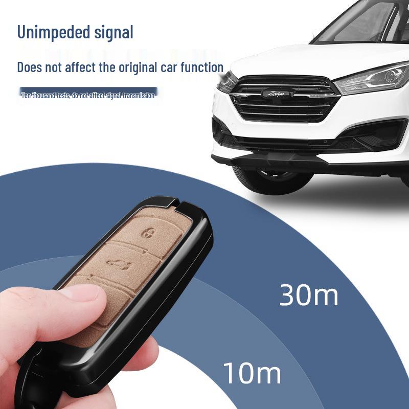Zotye T300/T600, Damai X5/X7, SR7/9, T700/T500 Car Key Cover with Metal Buckle