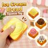 Anxiety Relief Ice Cream Bread Squeeze Toy Creative Slow Rebound Fidget Toy  Office Desk Toy