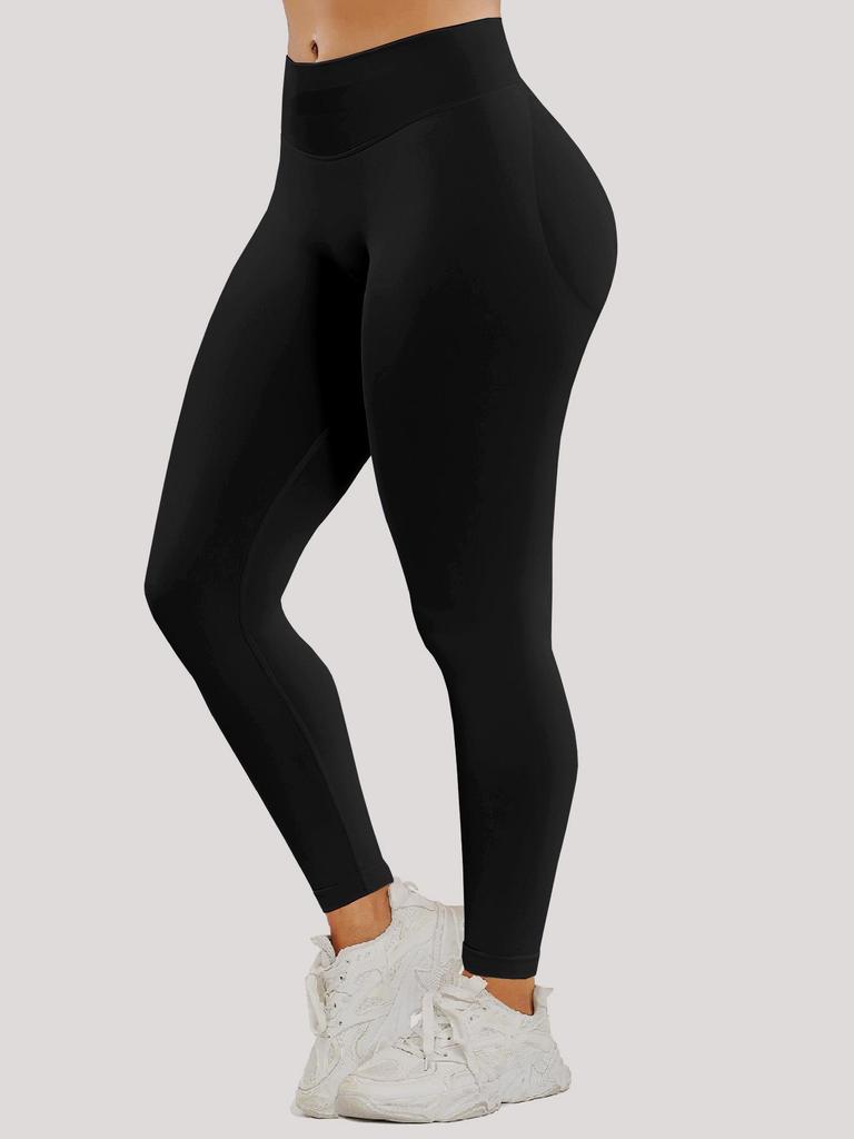 DFYNE Butt-Lifting Low-Waist Seamless Yoga Pants - High Elasticity, Non-Slip, Tight-Fit Fitness Leggings