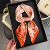 Luxury Designer Print Scarf Women Silk Scarves Square Bandana Hijab Wrap Neckerchief Shawl Kerchief Hair Band Foulard