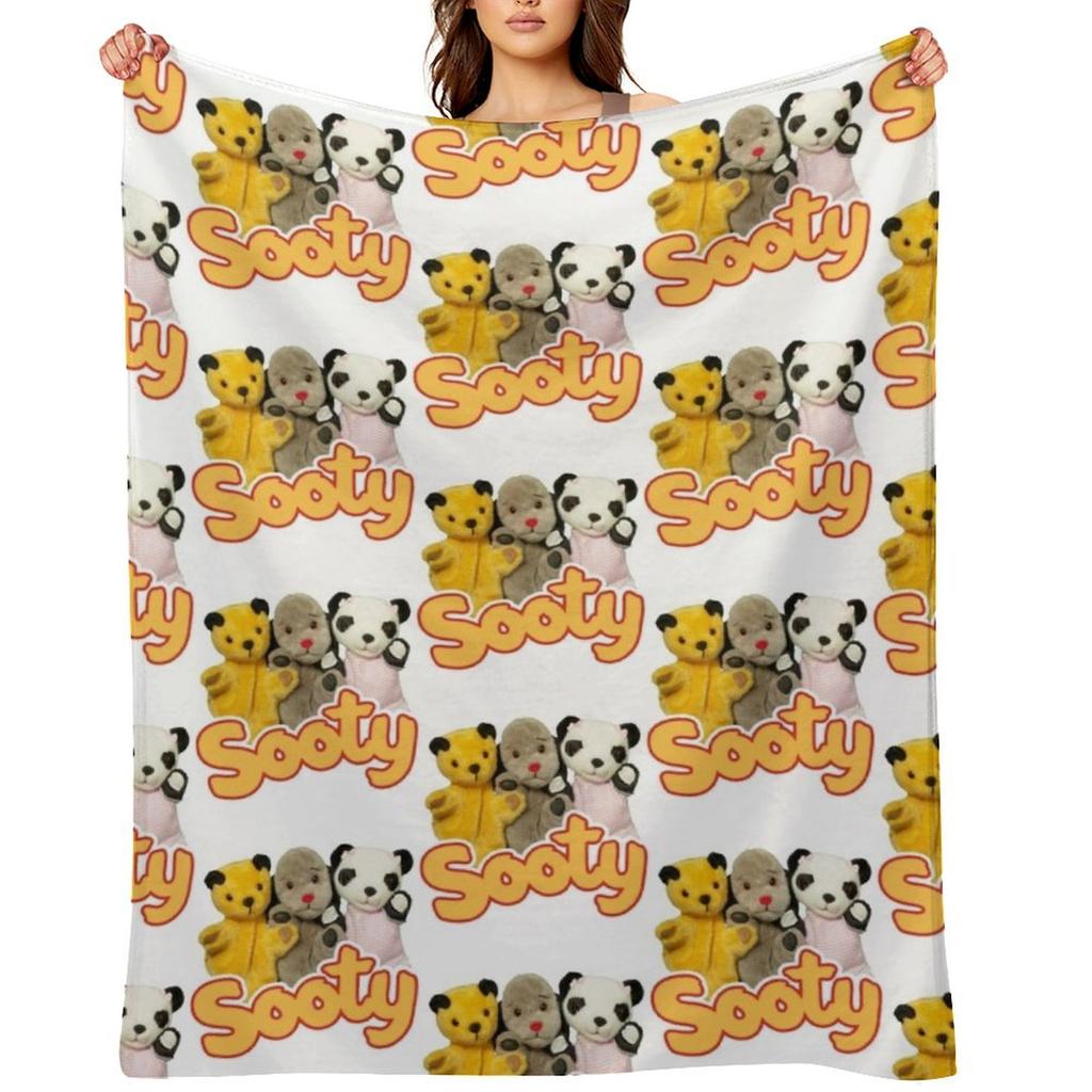 Sooty and Sweep Throw Blanket Furry Luxury St Luxury Hairy Blankets