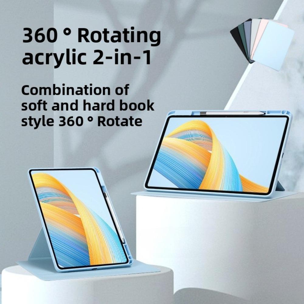 Kožené pouzdro pro Honor Pad GT2 Pro MagicPad 3 Otočný stojánek X9 V67x8A Vertikální obrazovka Kryt proti ohnutí