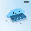 Sanrio Cartoon Whale Shaped Soap Dish Wall Mounted Double Layer Storage Rack For Bathroom Sink Countertop Organization