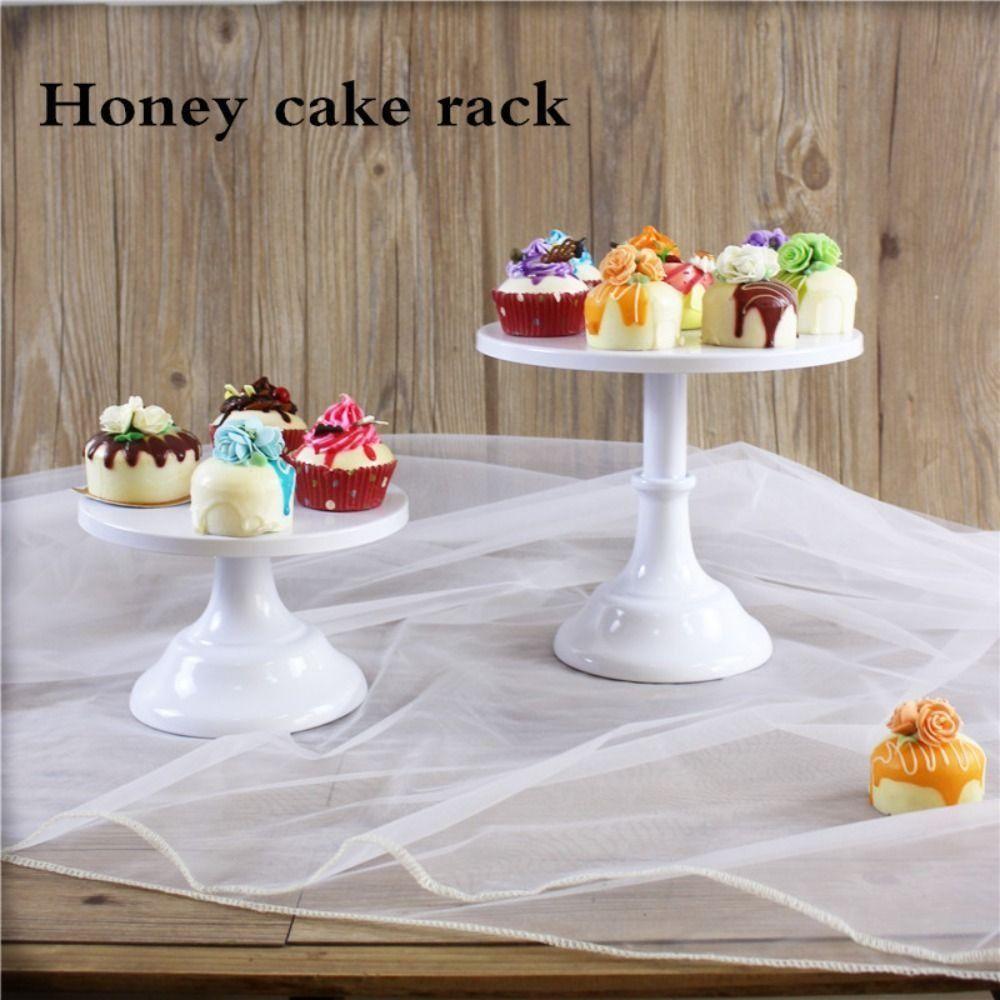 Desktop Ornaments Metal Rack Cake Stand Dessert Display Table High-footed Tray Dessert Tray