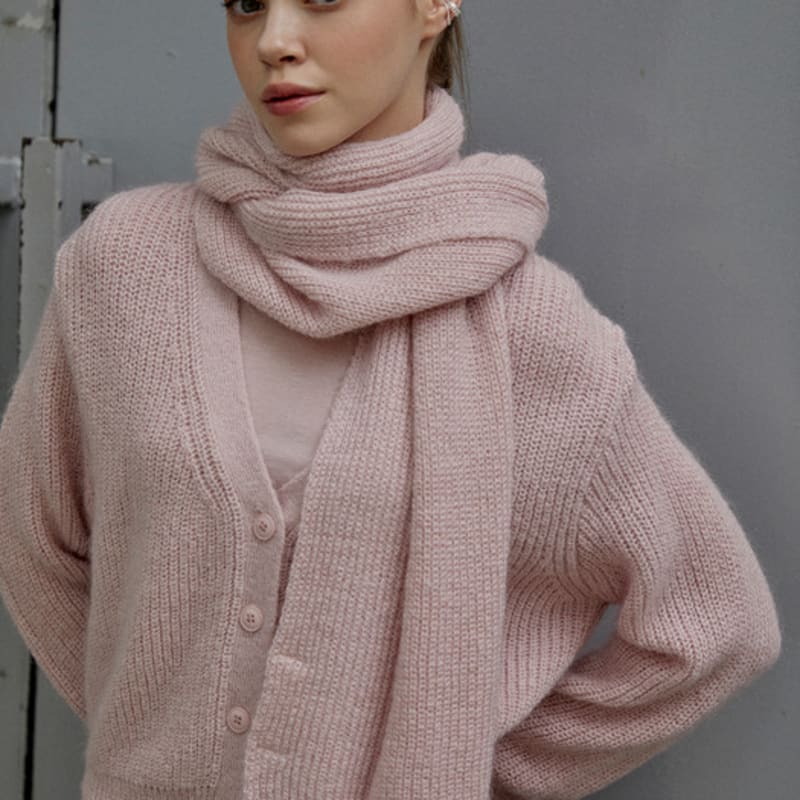 SY2C Half Stitch Knit Muffler_3color