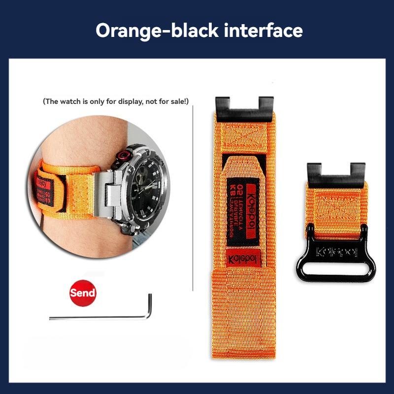 GST-B100 Nylon Strap For Casio G-SHOCK GST-210/W120L/S130/S310 W300/410G Modified Fabric Watchband Men Bracelet Wristband
