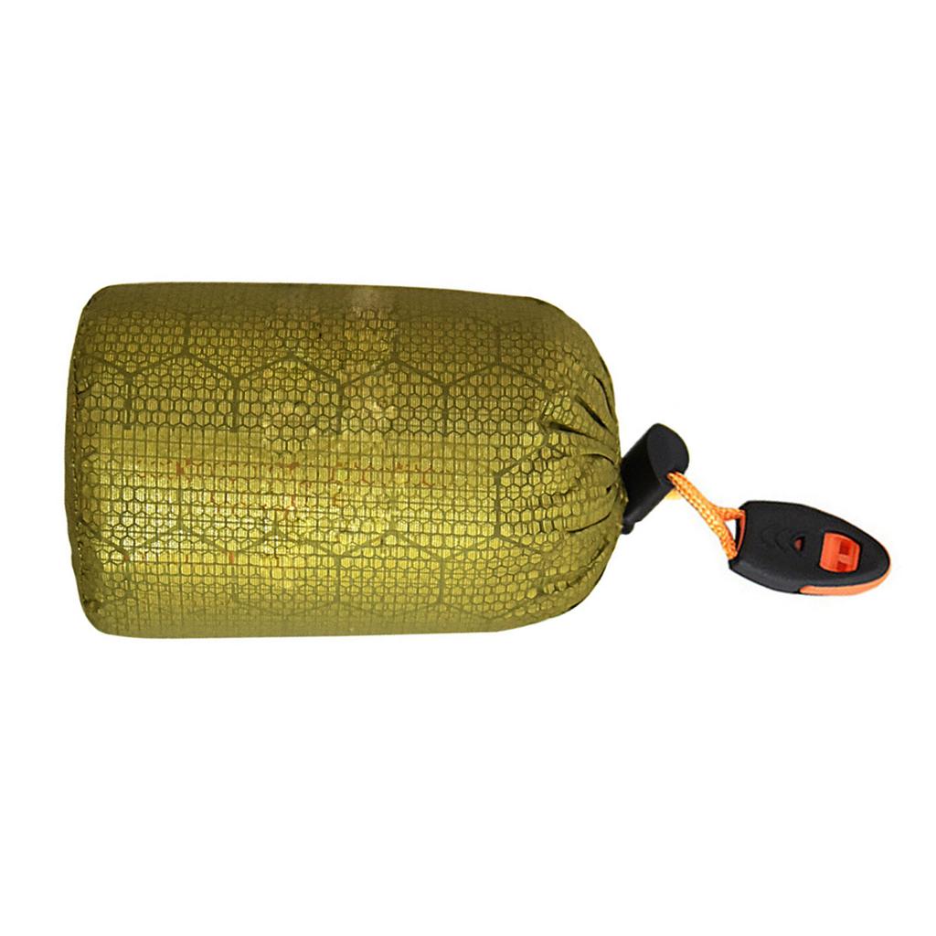 Camping Sleeping Bag Storage Bag Waterproof Stuff Sack Outdoor Drawstring Organizer Pouches with Whistle/Tail Clip